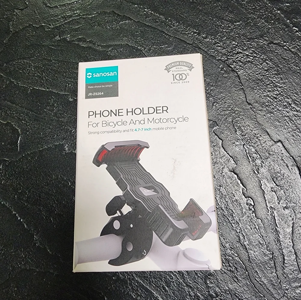 Black Phone Holder for Bicycle and Motorcycle